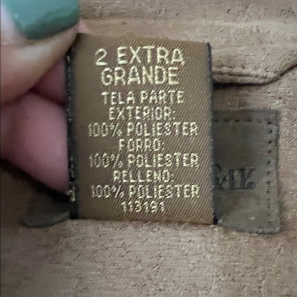 St. John's Bay Men's  Double Pocket Button Down Suede Shirt Brown in Size  XXL - Picture 5 of 14